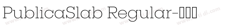 PublicaSlab Regular字体转换